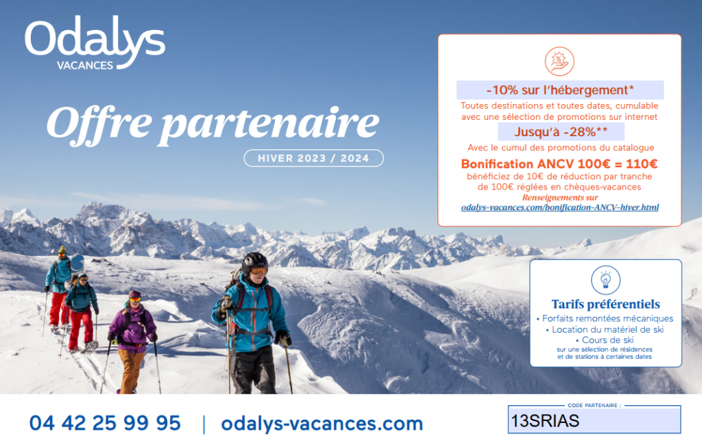 logo Odalys sur fond ennneigé